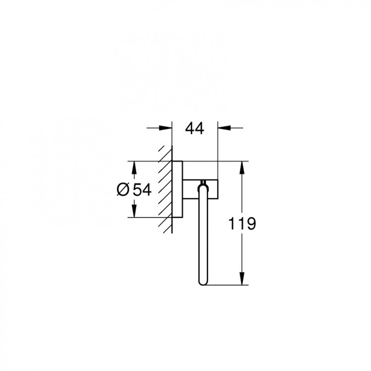 Tualetes papīra turētājs Grohe Essentials, hroms