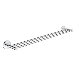 Dvieļu turētājs dubultais Grohe Essentials 60 cm, hroms