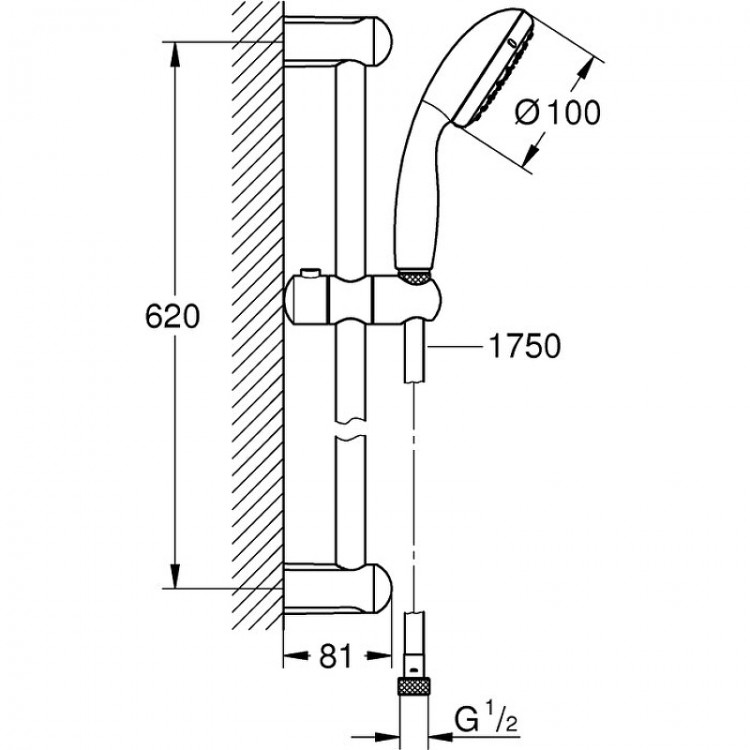 Maisītāju komplekts Grohe BauEdge, 118389 Maisītāju komplekts Grohe BauEdge, 118389