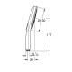 Rokas duša Grohe Rainshower SmartActive 130, 3 režīmi, supersteel Rokas duša Grohe Rainshower SmartActive 130, 3 režīmi, supersteel