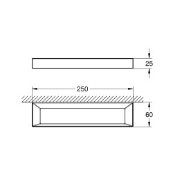 Dvieļu turētājs Grohe Selection Cube 25cm, hroms