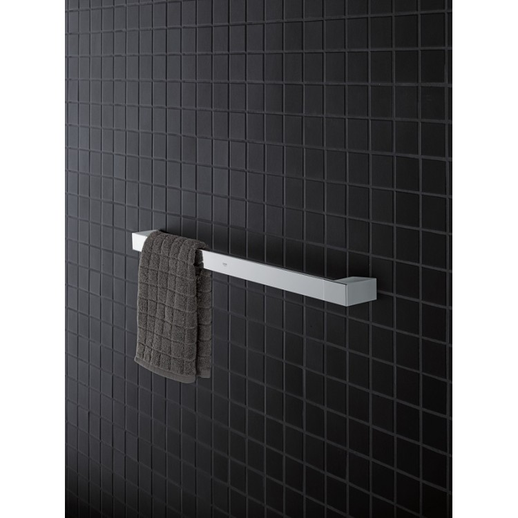 Dvieļu turētājs un atbalsta rokturis Grohe Selection Cube 60cm, hroms Dvieļu turētājs un atbalsta rokturis Grohe Selection Cube 60cm, hroms