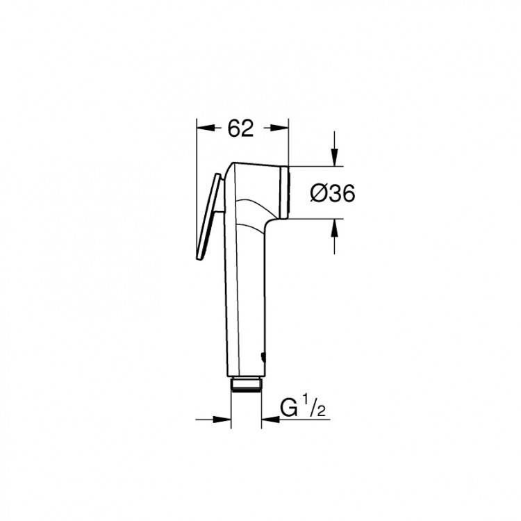 Bidetta rokas duša Grohe Tempesta-F Trigger Spray 30, 27512001 Bidetta rokas duša Grohe Tempesta-F Trigger Spray 30, 27512001