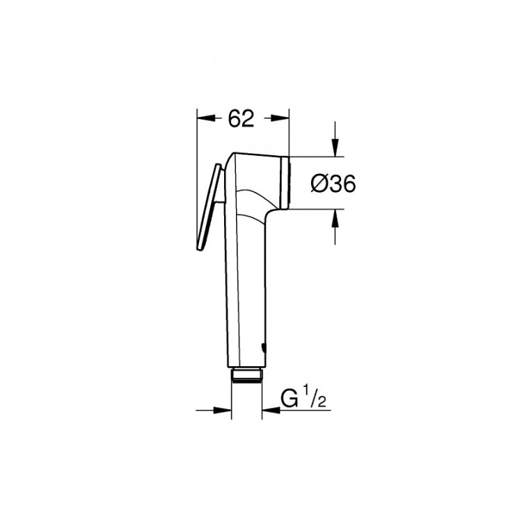 Bidetta rokas duša Grohe Tempesta-F Trigger Spray 30, 28020L01