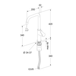 Virtuves izlietnes maisītājs Gustavsberg EPIC, GB41209956