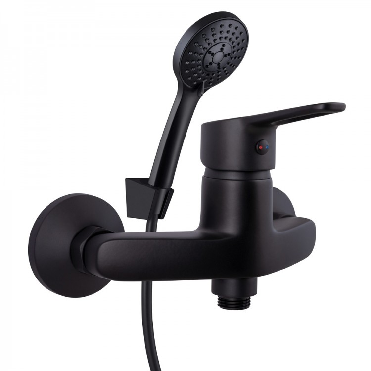 Dušas maisītājs Rubineta Uno balts/hroms, Uno-12K/BK2