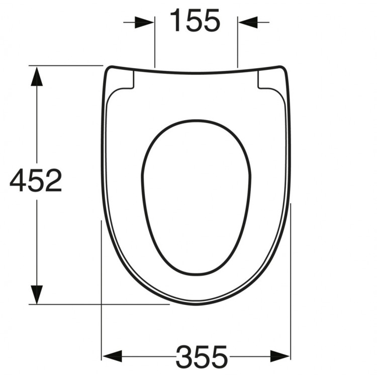 Tualetes poda vāks ar Soft Close Gustavsberg Nautic QR, 9M26S136