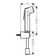 Bidetta higiēniskā rokas duša Hansgrohe ar dušas šļūteni 1250mm, 29234000 Bidetta higiēniskā rokas duša Hansgrohe ar dušas šļūteni 1250mm, 29234000