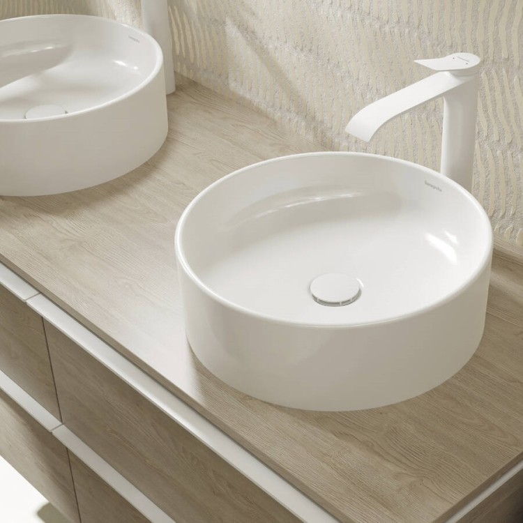 Vannas istabas uzliekamā izlietne Hansgrohe Xuniva S 40x40cm, 60164450 Vannas istabas uzliekamā izlietne Hansgrohe Xuniva S 40x40cm, 60164450