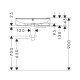 Vannas istabas uzliekamā izlietne Hansgrohe Xuniva U 60x45cm SmartClean, 61080450 Vannas istabas uzliekamā izlietne Hansgrohe Xuniva U 60x45cm SmartClean, 61080450