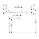 Vannas istabas izlietne Hansgrohe Xelu Q 800x480 mm ar 2 maisītāja caurumiem, plaukts kreisajā pusē 61031450 Vannas istabas izlietne Hansgrohe Xelu Q 800x480 mm ar 2 maisītāja caurumiem, plaukts kreisajā pusē 61031450