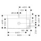 Vannas istabas izlietne Hansgrohe Xelu Q 800x480 mm ar 2 maisītāja caurumiem, plaukts labajā pusē 61025450 Vannas istabas izlietne Hansgrohe Xelu Q 800x480 mm ar 2 maisītāja caurumiem, plaukts labajā pusē 61025450