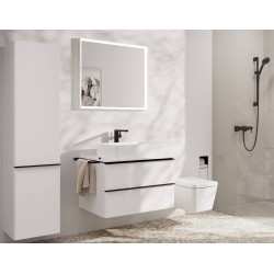 Izlietnes maisītājs Hansgrohe Tecturis E 240 ar push-open noteces aizvaru, melns matēts