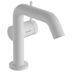 Izlietnes maisītājs Hansgrohe Tecturis S 110 ar push-open noteces aizvaru, balts matēts