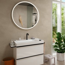 Izlietnes maisītājs 2 daļīgs Hansgrohe Tecturis S 150 CoolStart, melns matēts