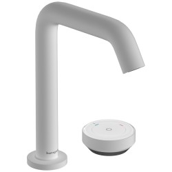 Izlietnes maisītājs 2 daļīgs Hansgrohe Tecturis S 150 CoolStart, balts matēts