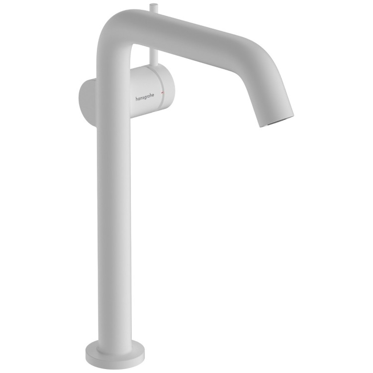 Izlietnes maisītājs Hansgrohe Tecturis S 240 ar push-open noteces aizvaru, balts matēts