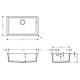 Virtuves izlietne Hansgrohe S510-U660 71x45cm, stone grey Virtuves izlietne Hansgrohe S510-U660 71x45cm, stone grey