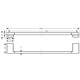 Dvieļu turētājs Hansgrohe AddStoris 65 cm, matēta bronza