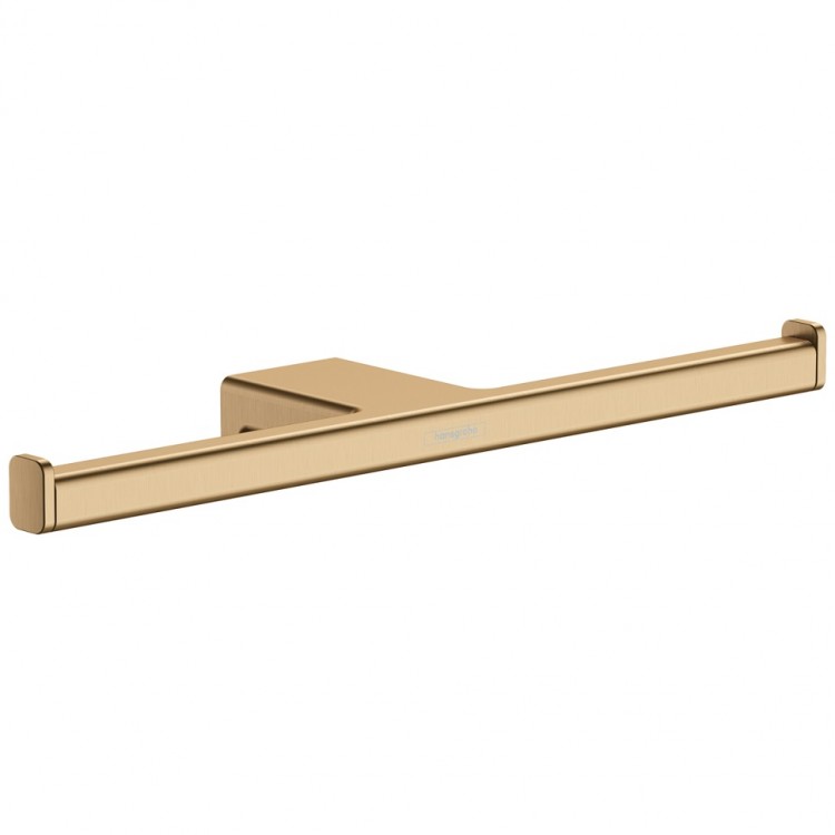 Tualetes papīra turētājs dubultais Hansgrohe AddStoris, matēta bronza