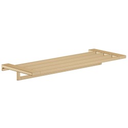 Plaukts ar dvieļu turētāju Hansgrohe AddStoris 65 cm, matēta bronza