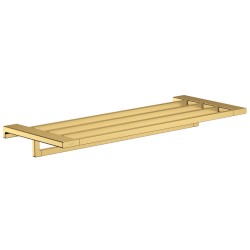 Plaukts ar dvieļu turētāju Hansgrohe AddStoris 65 cm, pulēts zelts