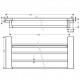 Plaukts ar dvieļu turētāju Hansgrohe AddStoris 65 cm, hroms