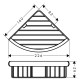 Stūra grozs Hansgrohe Logis Universal 226x160 mm, hroms Stūra grozs Hansgrohe Logis Universal 226x160 mm, hroms