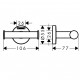 Āķis dubultais Hansgrohe Logis Universal, hroms Āķis dubultais Hansgrohe Logis Universal, hroms