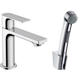 Izlietnes maisītājs ar bidetta rokas dušu Hansgrohe Rebris E 110, 72216000