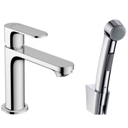Izlietnes maisītājs ar bidetta rokas dušu Hansgrohe Rebris S 110, 72215000