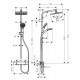 Termostata dušas sistēma Hansgrohe Crometta E 240 termosta, 26785000 Termostata dušas sistēma Hansgrohe Crometta E 240 termosta, 26785000