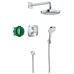 Termostata dušas sistēma iebūvējamā Hansgrohe Croma Select E, 27294000.