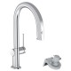 Virtuves izlietnes maisītājs ar filtrēšanas sistēmu 210 un izvelkamu izteku Hansgrohe Aqittura M91, 76803000 Virtuves izlietnes maisītājs ar filtrēšanas sistēmu 210 un izvelkamu izteku Hansgrohe Aqittura M91, 76803000