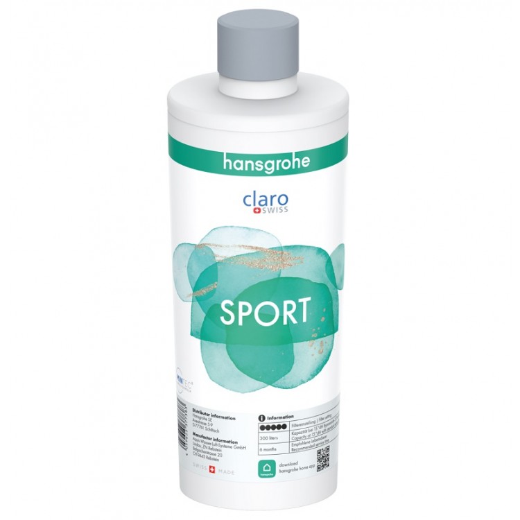 Filtrs ar ūdens mineralizāciju Hansgrohe Sport, 76830000 Filtrs ar ūdens mineralizāciju Hansgrohe Sport, 76830000