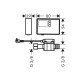 Ūdens caurplūdes mērītājs Hansgrohe F23, 76818000 Ūdens caurplūdes mērītājs Hansgrohe F23, 76818000