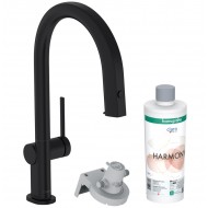 Virtuves izlietnes maisītājs ar filtrēšanas sistēmu 210 un izvelkamu izteku Hansgrohe  Aqittura M91, sBox,76800670
