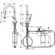 Virtuves izlietnes maisītājs ar filtrēšanas sistēmu 210 un izvelkamu izteku Hansgrohe Aqittura M91, 76801670 Virtuves izlietnes maisītājs ar filtrēšanas sistēmu 210 un izvelkamu izteku Hansgrohe Aqittura M91, 76801670