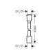 Tekstila dušas šļūtene Hansgrohe Designflex 2.0 m, 28230340 Tekstila dušas šļūtene Hansgrohe Designflex 2.0 m, 28230340