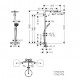 Termostata dušas sistēma Hansgrohe Croma Select S240, 27633670 Termostata dušas sistēma Hansgrohe Croma Select S240, 27633670