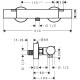 Termostata dušas maisītājs Hansgrohe Ecostat 1001 CL, hroms 13211000 Termostata dušas maisītājs Hansgrohe Ecostat 1001 CL, hroms 13211000