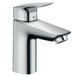 Izlietnes maisītājs Hansgrohe Logis 100 ar push-open noteces aizvaru, hroms 71107000