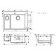 Virtuves izlietne Hansgrohe S711-F655 755x500mm, stainless steel Virtuves izlietne Hansgrohe S711-F655 755x500mm, stainless steel