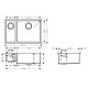 Virtuves izlietne Hansgrohe S711-F655 755x500mm, stainless steel Virtuves izlietne Hansgrohe S711-F655 755x500mm, stainless steel