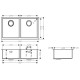Virtuves izlietne Hansgrohe S719-U765 815x450mm, stainless steel Virtuves izlietne Hansgrohe S719-U765 815x450mm, stainless steel