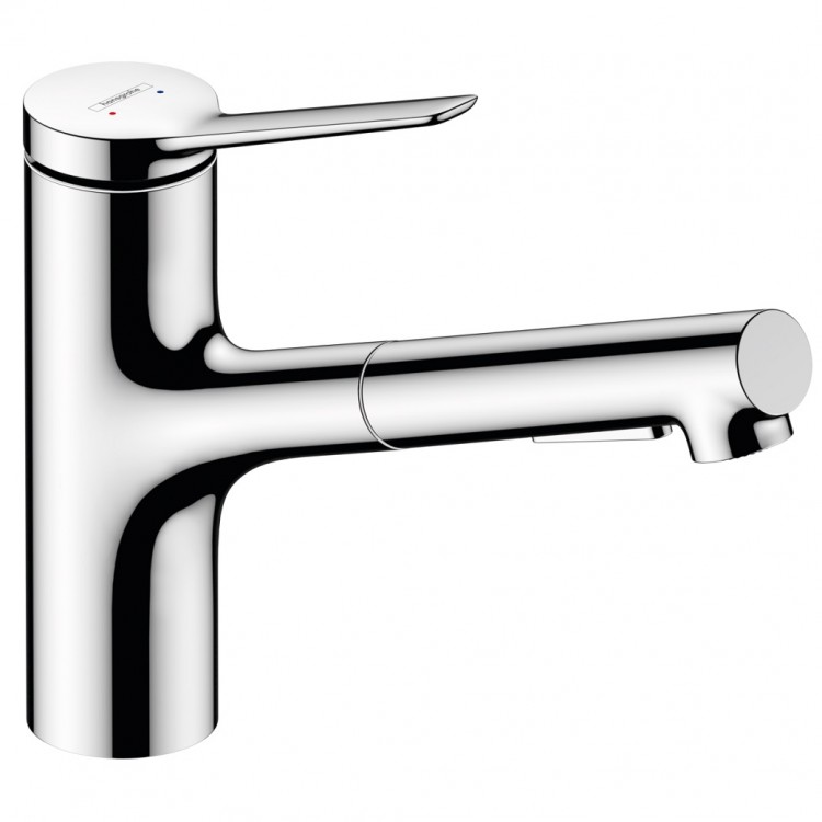 Virtuves izlietnes maisītājs ar izvelkamu izteku Hansgrohe Zesis M33-150, 2jet, 74800000 Virtuves izlietnes maisītājs ar izvelkamu izteku Hansgrohe Zesis M33-150, 2jet, 74800000