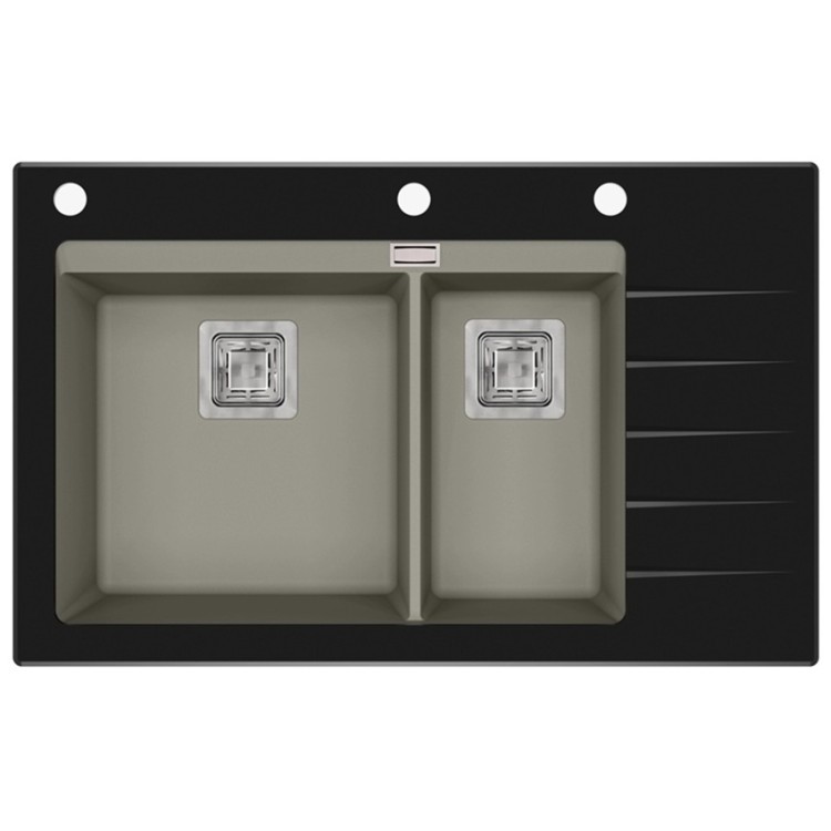 Virtuves izlietne HELIKA Delicia Plus 860x540 mm GQD150-220B