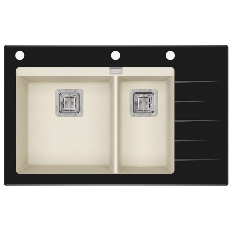 Virtuves izlietne HELIKA Delicia Plus 860x540 mm, GQD150-113B