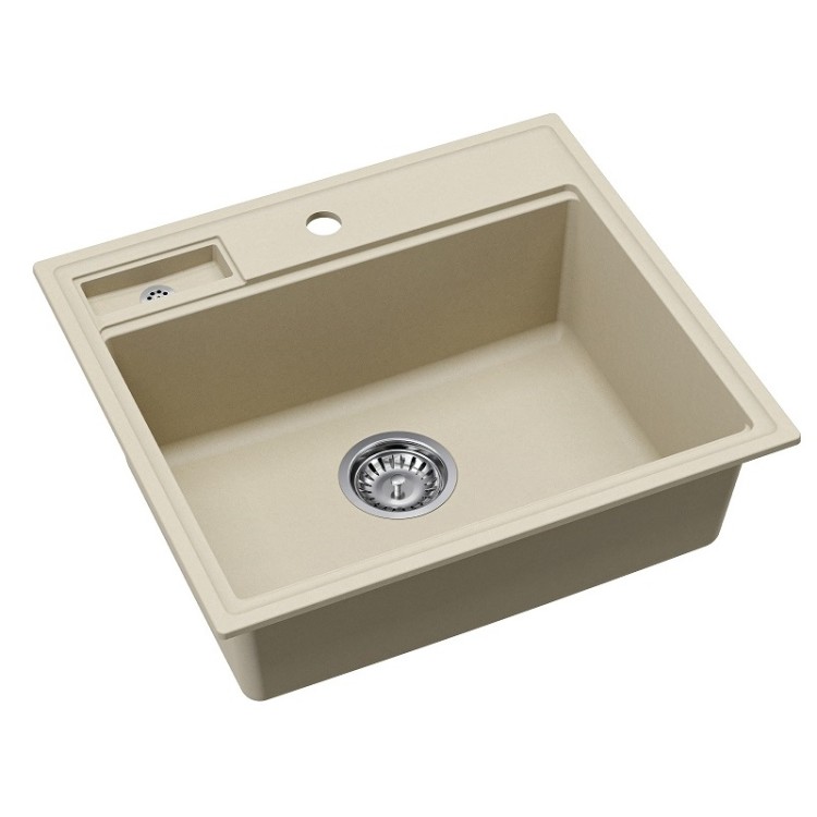 Virtuves izlietne HELIKA QUADRO 560x500 mm, SQU100W-111 Virtuves izlietne HELIKA QUADRO 560x500 mm, SQU100W-111