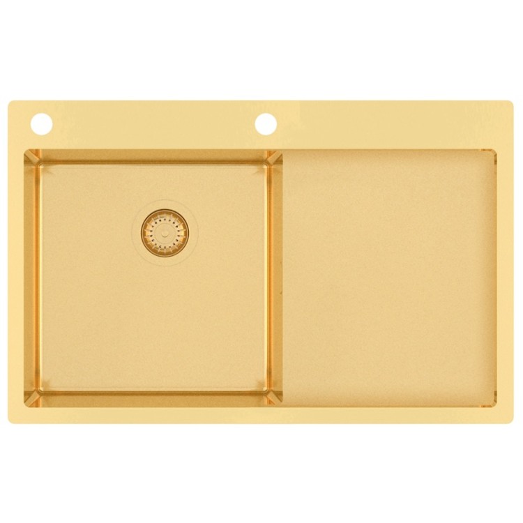 Virtuves izlietne HELIKA TERRA Nerūsējošā tērauda 780x500 mm, zelts L